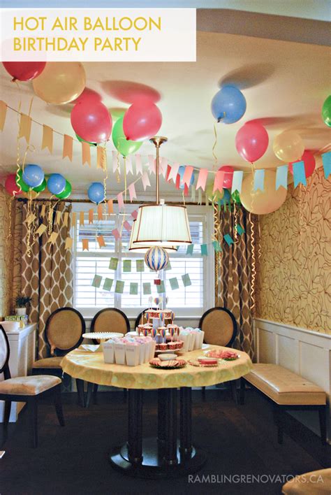 A Hot Air Balloon Birthday Rambling Renovators