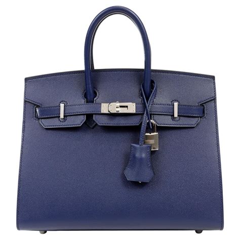 Herm S Navy Blue Epsom Cm Sellier Birkin For Sale At Stdibs Navy