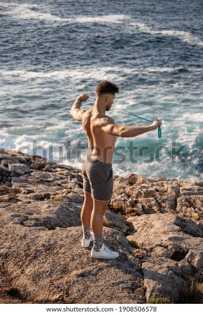 Muscular Male Bodybuilder Naked Torso Standing Stock Photo Shutterstock
