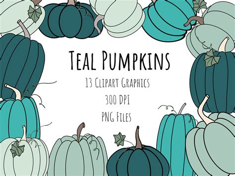 teal color pumpkin 4