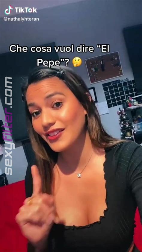 Hot Nathaly Teran Shows Cleavage In Black Crop Top Sexyfilter