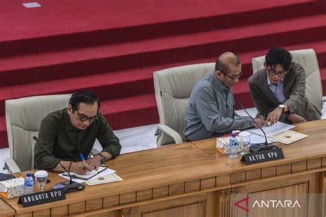 Begini Suasana Rapat Pembahasan Debat Capres Cawapres Pilpres 2024 Di