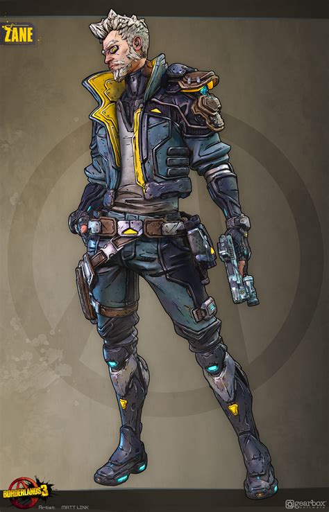 Borderlands 3 Zane Matt Link Borderlands Art Borderlands Zane