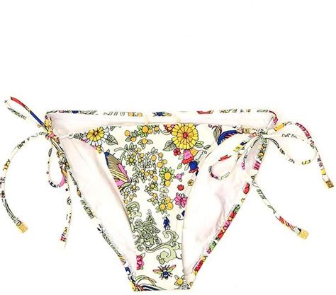 Tory Burch Printed String Bikini Bottom Shopstyle Swimwear