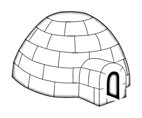 Igloo Eskimo House Sketch - Image Sketch