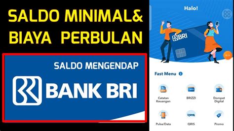 Saldo Minimal Mengendap Bri Brimo YouTube