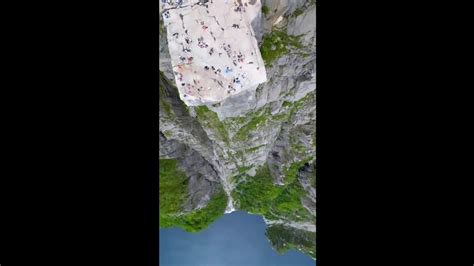 Aerial view of Norway's Pulpit Rock stuns netizens. Watch viral video ...