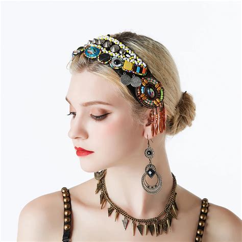 Diadema Para Disfraz De Danza Del Vientre Estilo Tribal ATS Accesorios