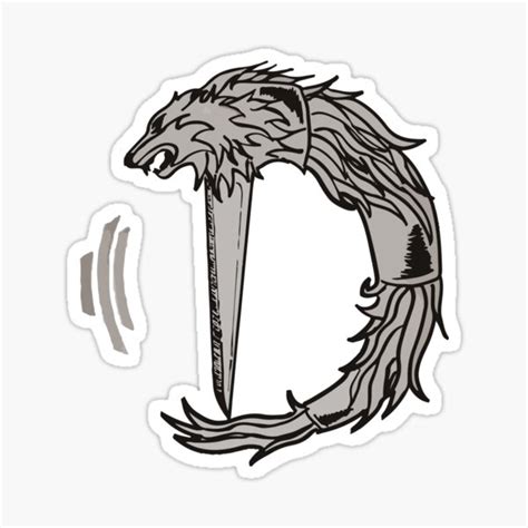 "Dacian Draco - Gray Wolf" Sticker by TCMstar | Redbubble