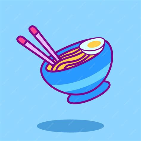 Free Vector Ramen Icon Set Illustration