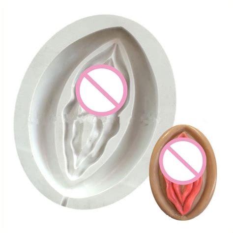 Buy Handamade Female Vagina Mold Sex Silicone Molds Soap Craft Candle Clay Chocolate Mold Baking