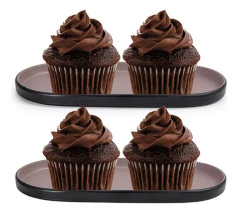 Pratos Oval Dual Color Nude Cm Melamina Gourmet Mix MercadoLivre