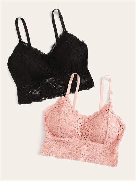 Floral Lace Bra Set 2pack Lace Bra Set Bra Set Pretty Bras