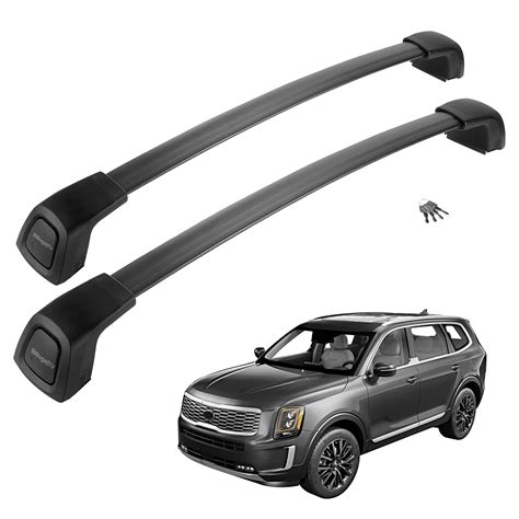 ルラックカ Cross Bars fit for KIA Telluride 2020 2021 2022 S EX SX Roof Rail