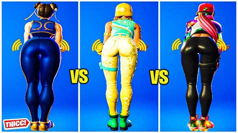 Fortnite Chun Li Vs Aura Vs Loserfruit Emote Battle Thicc 🍑😘best Tiktok