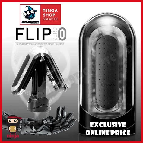 LubeAlchemist Tenga Flip Zero 0 White Black Japan Sex Toy Masturbator Shopee Singapore