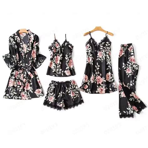 Mrat Plus Size Lingerie Set Women Short Sleeve Pajamas Women Robes