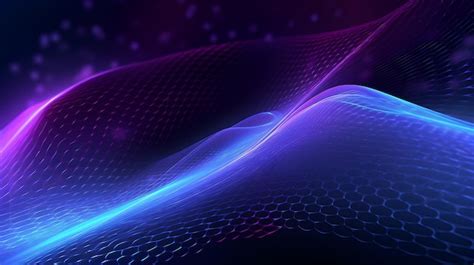 Premium AI Image | A blue and purple abstract background with a wave