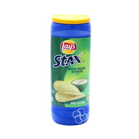 Lays Stax Sour Cream Onion Potato Chips 55oz Lazada Ph