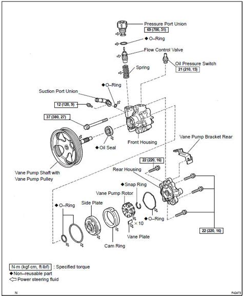 Toyota Corolla Repair Manual Components Vane Pump Assy Power Steering