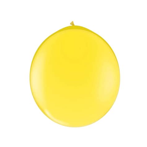 Balão Fat Ball 25 Liso Amarelo Pic Pic Bexiga Brincar Decorar