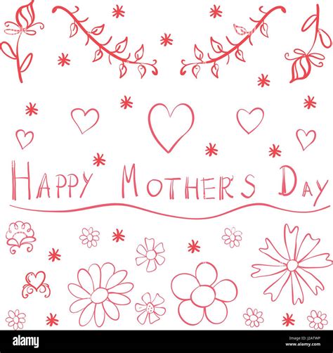 Doodle Mother Day Vector Art Stock Vector Image And Art Alamy