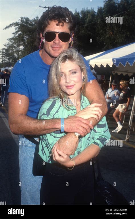 LOS ANGELES, CA - OCTOBER 6: Actor David Hasselhoff and Pamela Bach