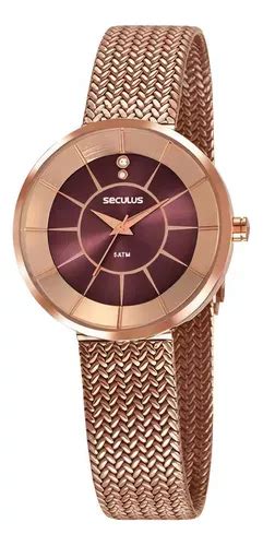 Reloj De Pulsera Seculus Long Life 23681LPSVRS1 De Cuerpo Color Rose