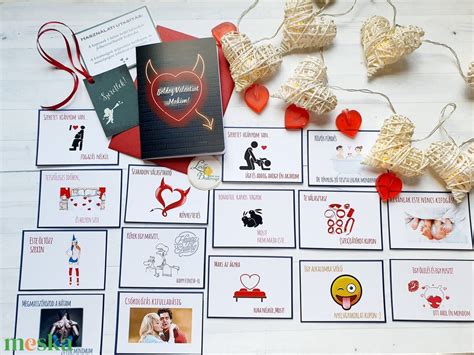 Valentin napi Sex kuponok Kívánság Kuponok férfinak férjnek Vicces Ajándék Kupon