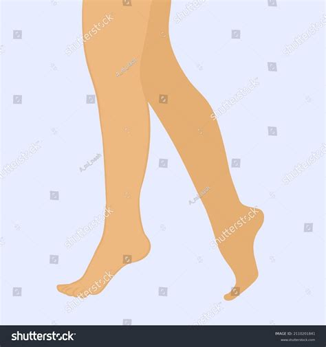 Beautiful Sexy Naked Legs Woman Girl Stock Vector Royalty Free 2110201841