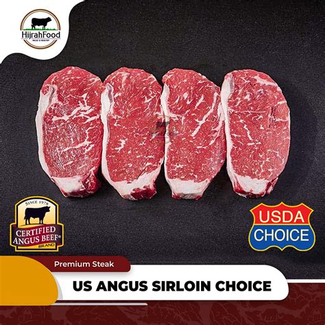 Jual Sirloin Steak USDA Choice Grade US Black Angus Beef Striploin