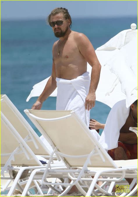 Leonardo Dicaprio Goes Shirtless For Ocean Swim In Miami Photo