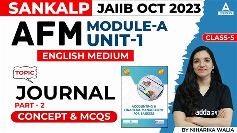 JAIIB Oct 2023 Exam AFM English Medium Module A I Unit 1 I