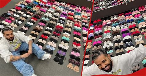 Drake Shows Off Huge Collection Of Bras Thrown At Him By Fans During