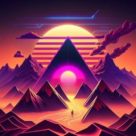 Synthwave Art: A Retro Neon Delight