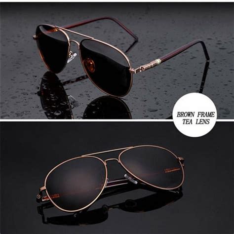 Aviation Metal Frame Oversized Spring Leg Alloy Men Polarized Sunglass