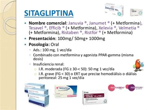 Sitagliptina Qué es para qué sirve nombre comercial y más