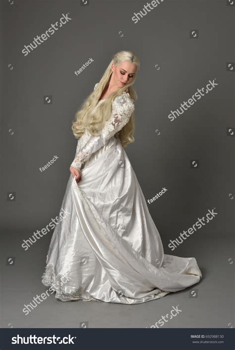 Full Length Portrait Blonde Lady Wearing Stock Photo 692988130 Shutterstock