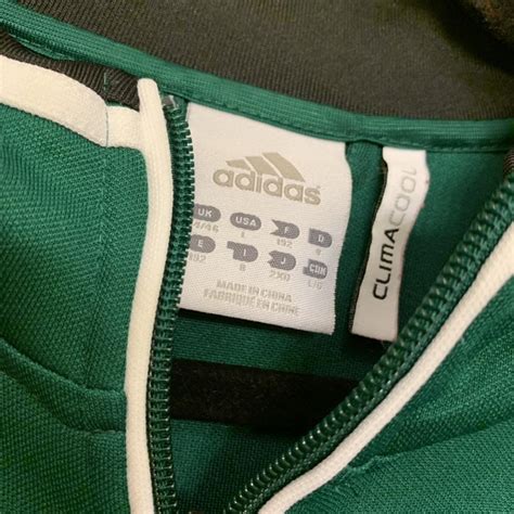 Green Adidas Zip Up 3 Stripe Track Jacket Perfect Depop