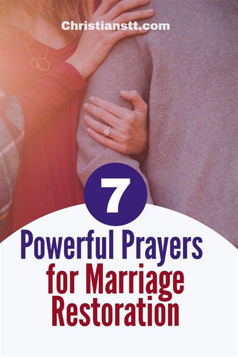 Powerful Prayers For Marriage Restoration In Prayer For