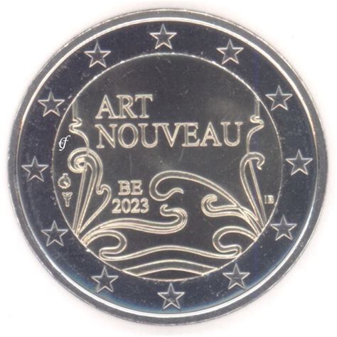 Belgium 2 Euro CC 2023 Art Nouveau Eurofischer