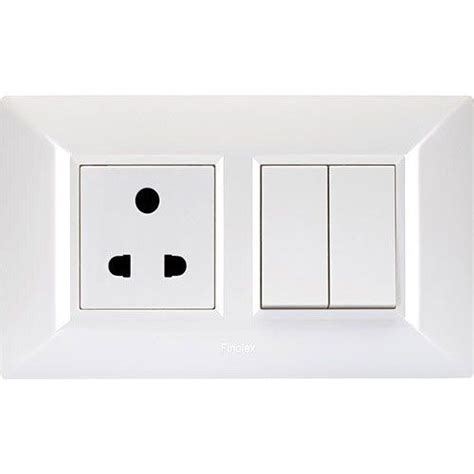 Plastic White 6 Amps Finolex Anchor Modular Electrical Switch Board