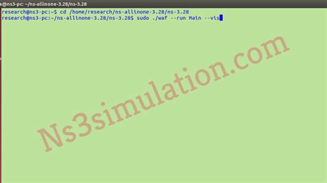 Exertion of Ns3 in Windows 10