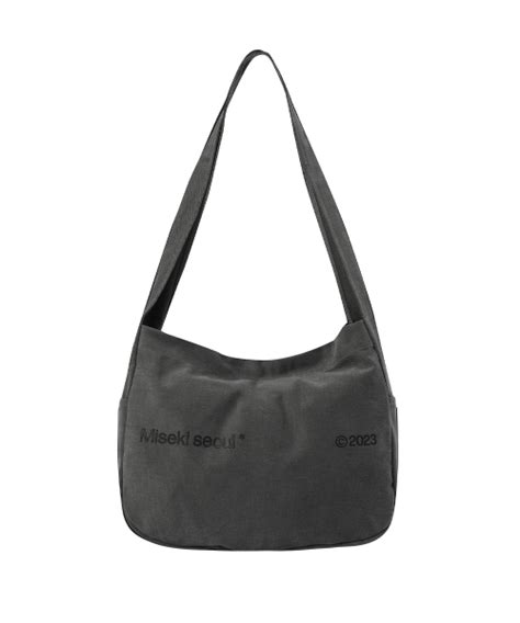 Musinsa Miseki Seoul Cotton Big Crossbag Charcoal