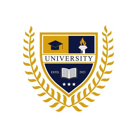 University College School Badge Logo Design Vector Image Education