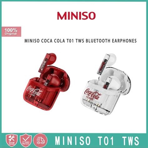 Miniso Coca Cola T01 TWS Bluetooth Earphones Electronic Game Sports