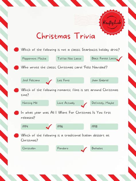 Fun Christmas Trivia Questions And Answers For Work