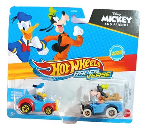 Hot Wheels Racer Verse Disney Paquete De Donald Y Goofy Azul Mercadolibre