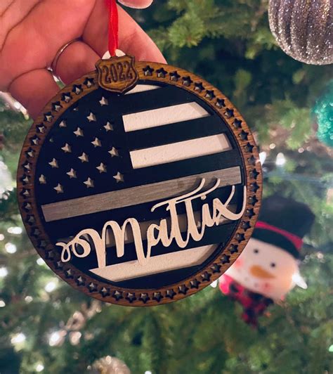 Corrections Officer T Correctional T Christmas Ornament Etsy