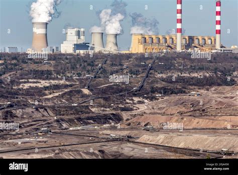 Belchatow Poland 01st Apr 2023 A View Of The Lignite Open Pit Mine